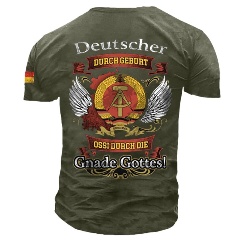 Deutscher Ossi Vintage Print Men's Cotton T-Shirt
