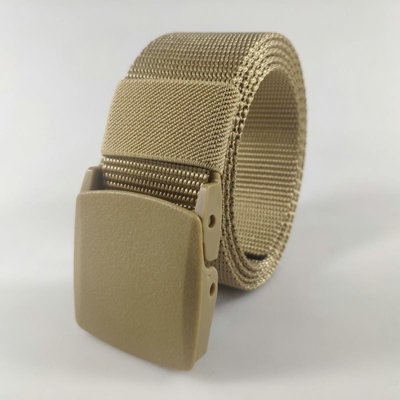 Plastic Buckle Nylon Tactical Belt Men's Outdoor Quick-drying Durable Hypoallergenic Canvas Military Training Belt