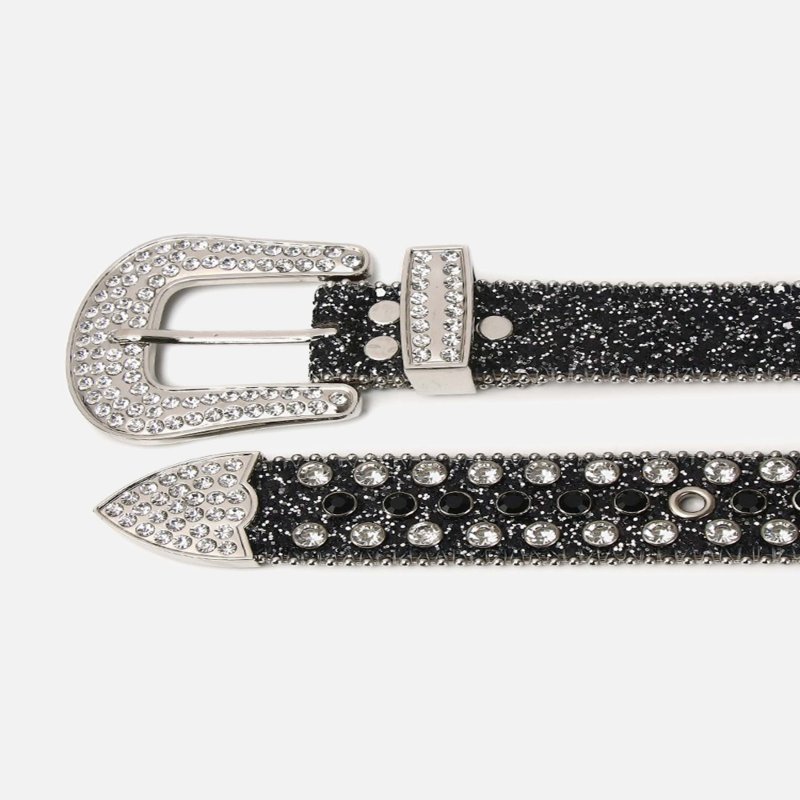 The Supermade Studded Rhinestone Hip Hop Belt