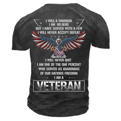 I Was A Warrior I Am No Hero Men's Cotton T-Shirt