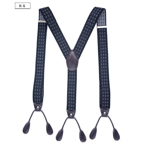 British Style Button Suspenders