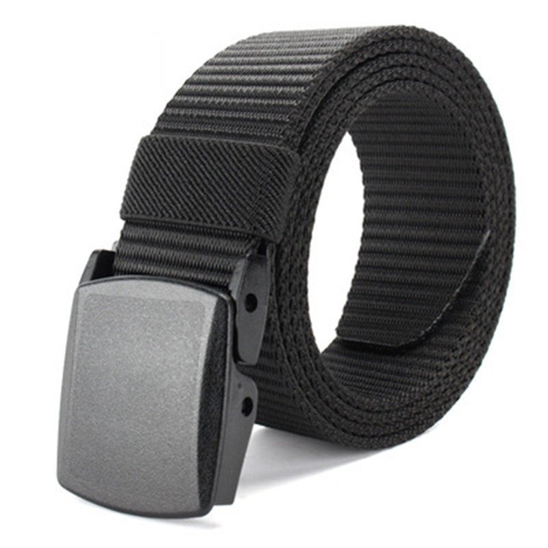 Men's Smooth Buckle Nylon Lightweight Canvas Belts