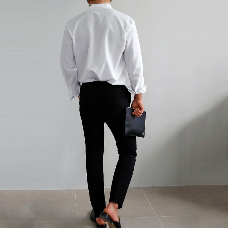 Gentlemans Simple Design Casual Vacation Shirt