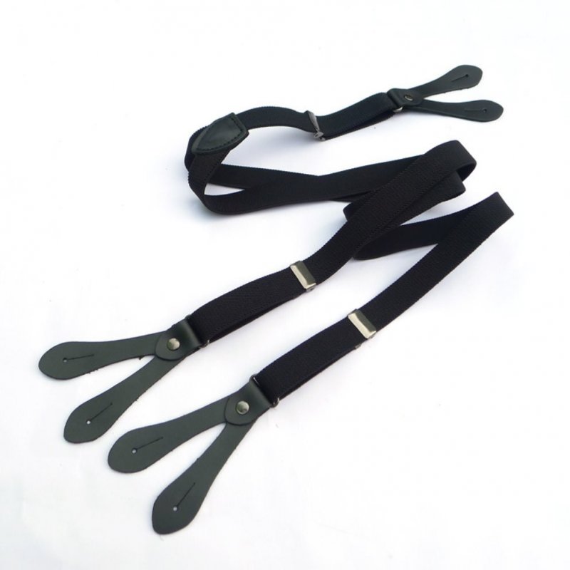 British Elastic Button Mens Strap