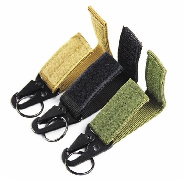 Outdoor Tactical Nylon Multifunctional Carabiner Belt Keychain
