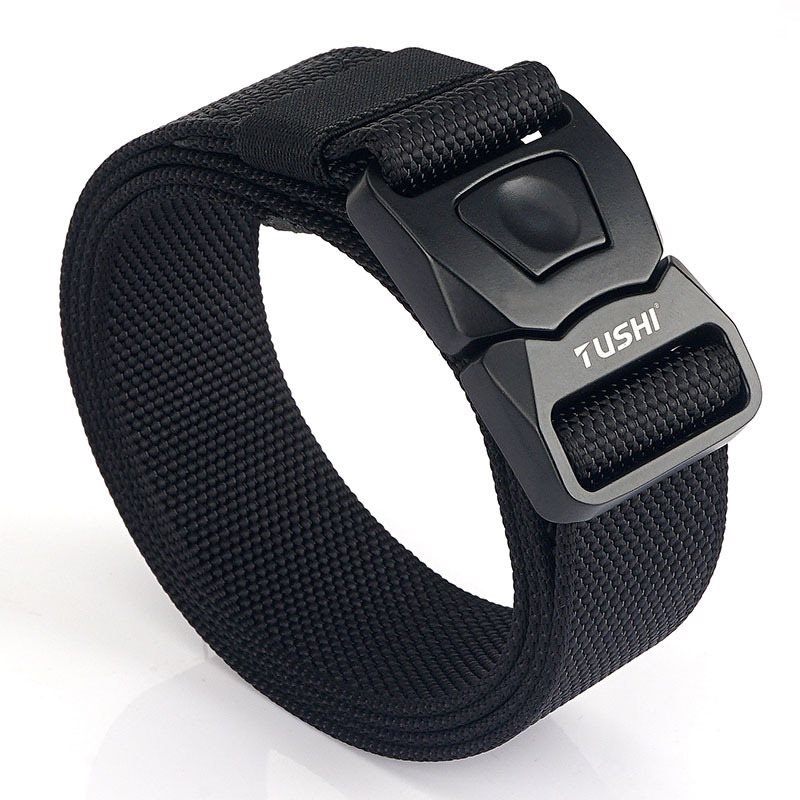 Men's Outdoor Tactical Quick Buckle Belt CS Field Training Nylon Outer Belt