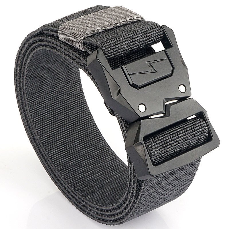 Lightning Tactical Buckle Men's Elastic Belt