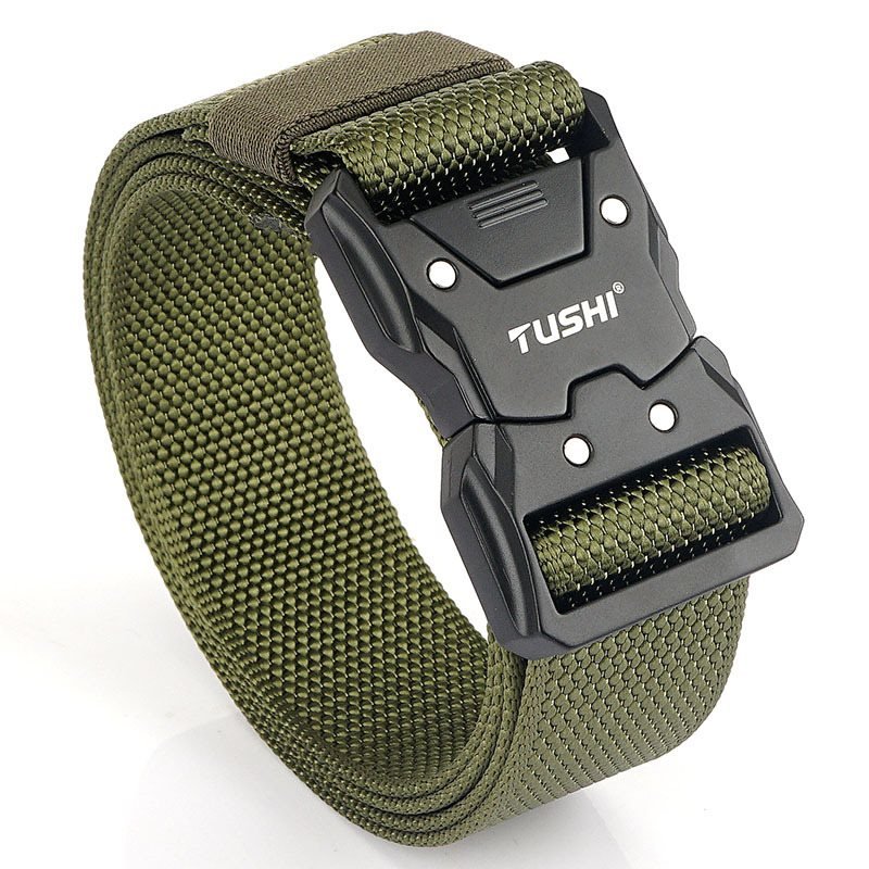 Men's Outdoor Training Nylon Tactical Quick Release Buckle Tooling Belt