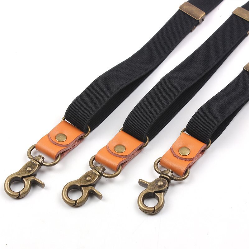 Men's Retro Y-shaped Suspenders With Three Clips And Hook Suspenders