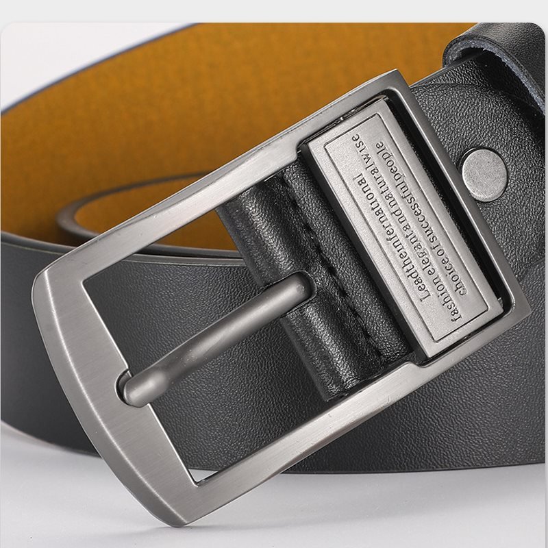 Men's Casual Retro Pin Buckle PU Leather Belt