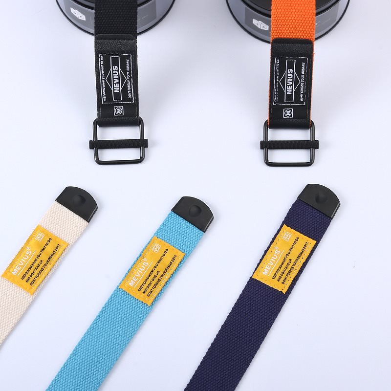 Belt Canvas Belt Male Trendy Young People All-match Automatic Buckle Overalls Cloth Belt Ins Net Red Pants Belt Female Summer