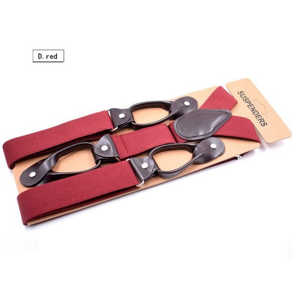 British Style Button Suspenders