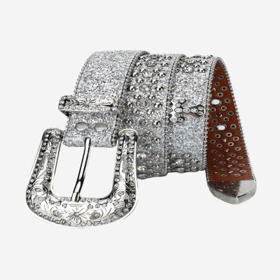 The Supermade Studded Rhinestone Belt For Men
