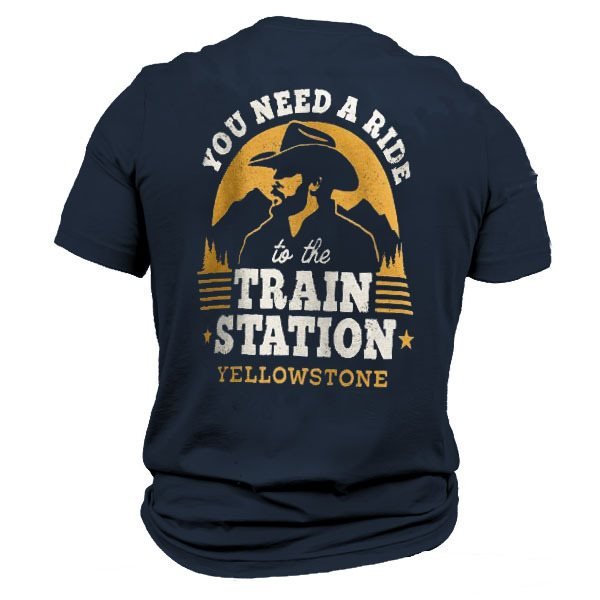 Yellowstone You Need A Ride To The Train Station Essential Men T-Shirt
