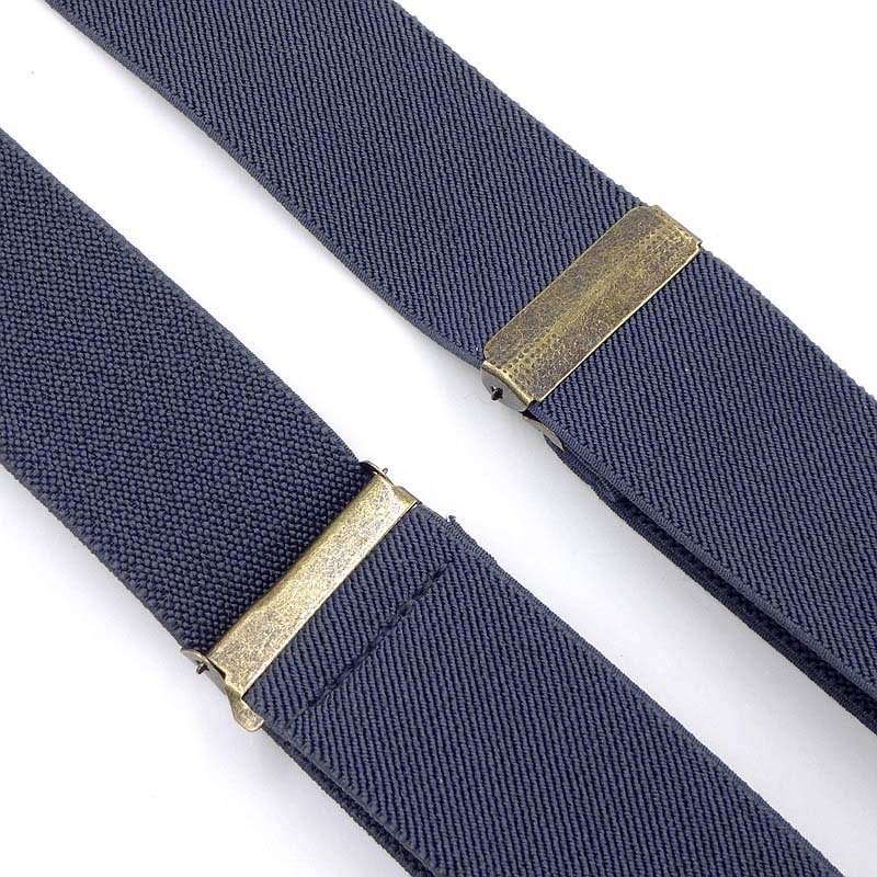 Men's Trousers Elastic Shoulder Strap Hook Buckle Suspenders Clip