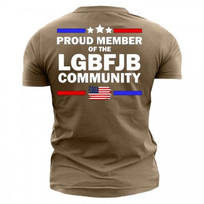 Men's Proud Member Of The LGBFJB Community Men's Cotton T-Shirt