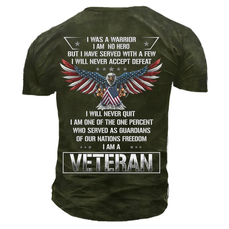 I Was A Warrior I Am No Hero Men's Cotton T-Shirt