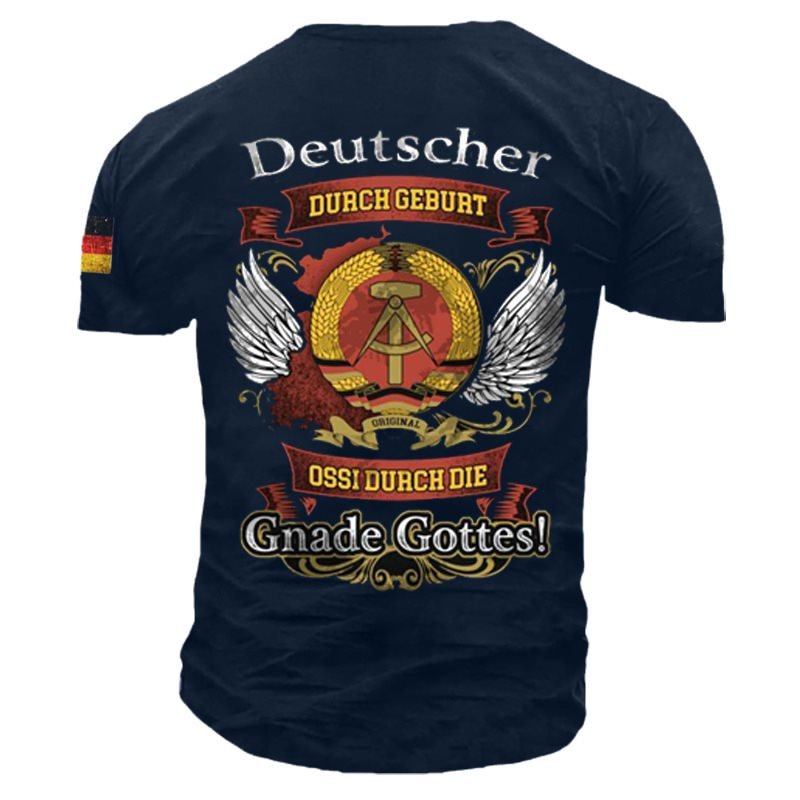 Deutscher Ossi Vintage Print Men's Cotton T-Shirt