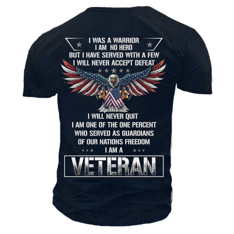 I Was A Warrior I Am No Hero Men's Cotton T-Shirt