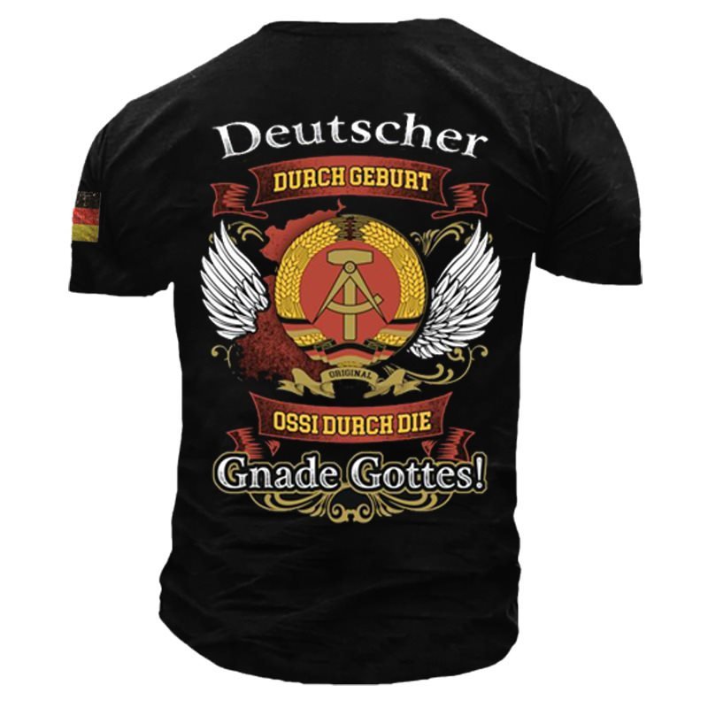 Deutscher Ossi Vintage Print Men's Cotton T-Shirt