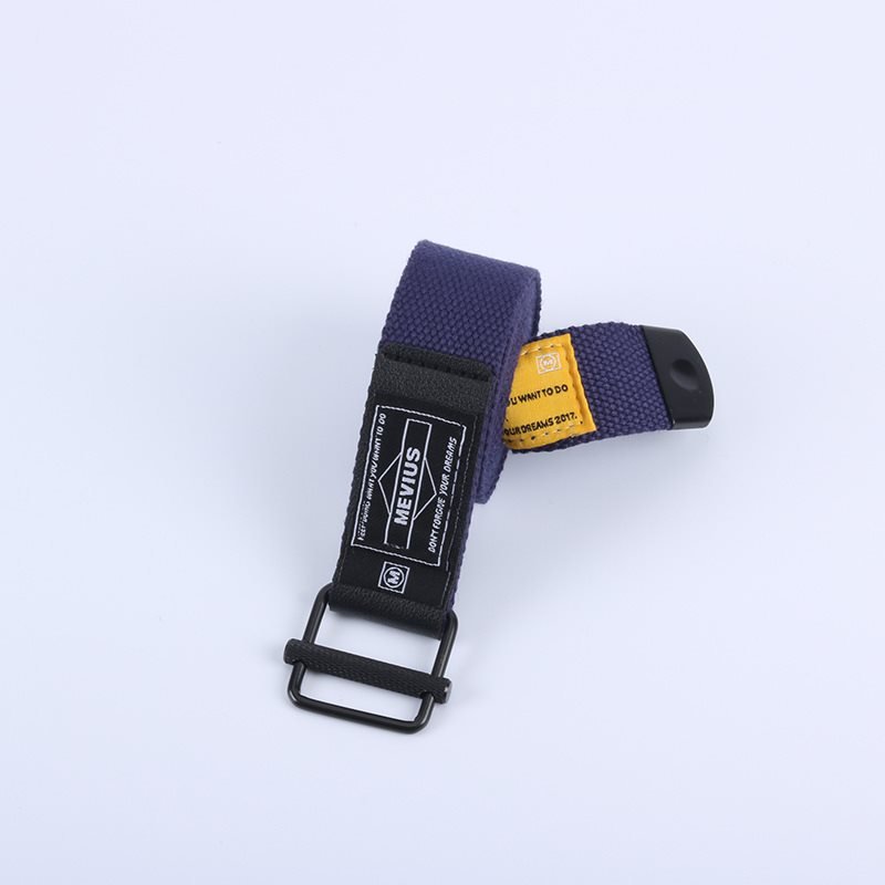 Belt Canvas Belt Male Trendy Young People All-match Automatic Buckle Overalls Cloth Belt Ins Net Red Pants Belt Female Summer