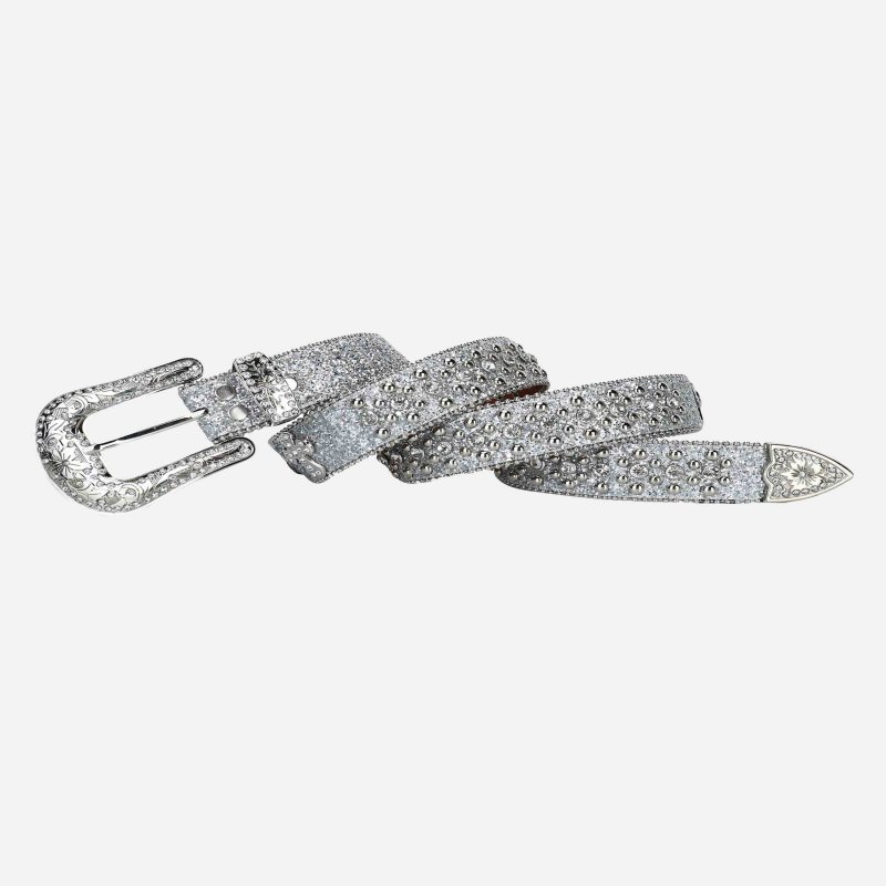 The Supermade Studded Rhinestone Belt For Men