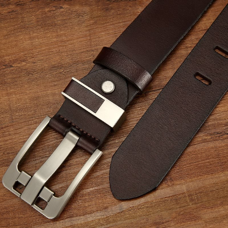 Vintage Men's Simple Pin Buckle Belt