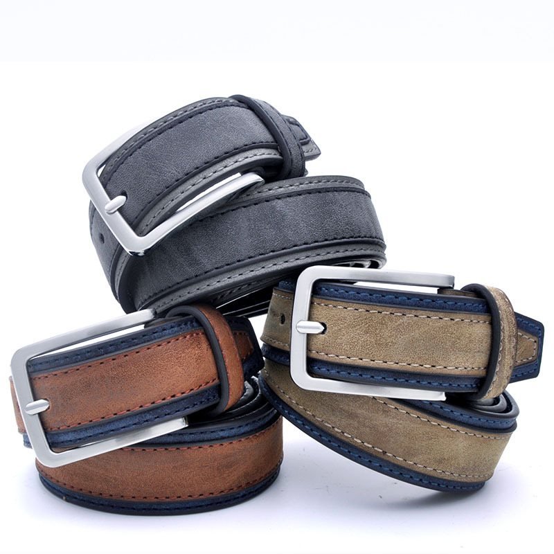 Men's Casual Pu Leather Pin Buckle Belt