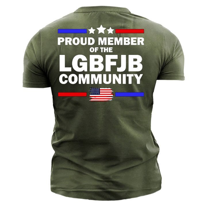 Men's Proud Member Of The LGBFJB Community Men's Cotton T-Shirt