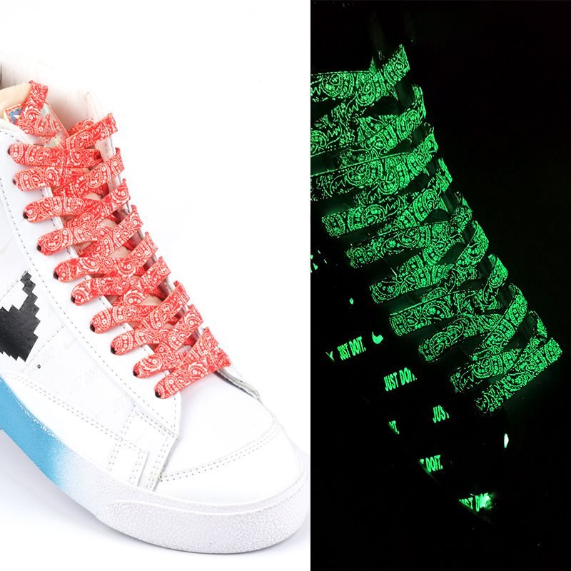 Colorful Hipster Cashew Flower Shoelaces