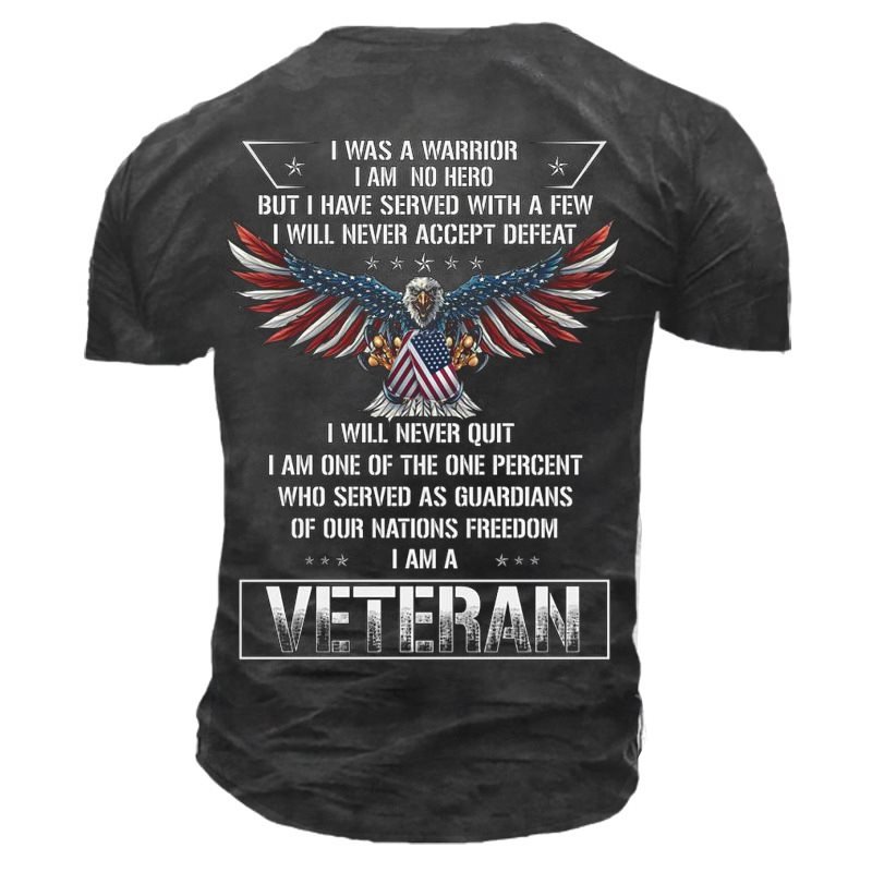 I Was A Warrior I Am No Hero Men's Cotton T-Shirt