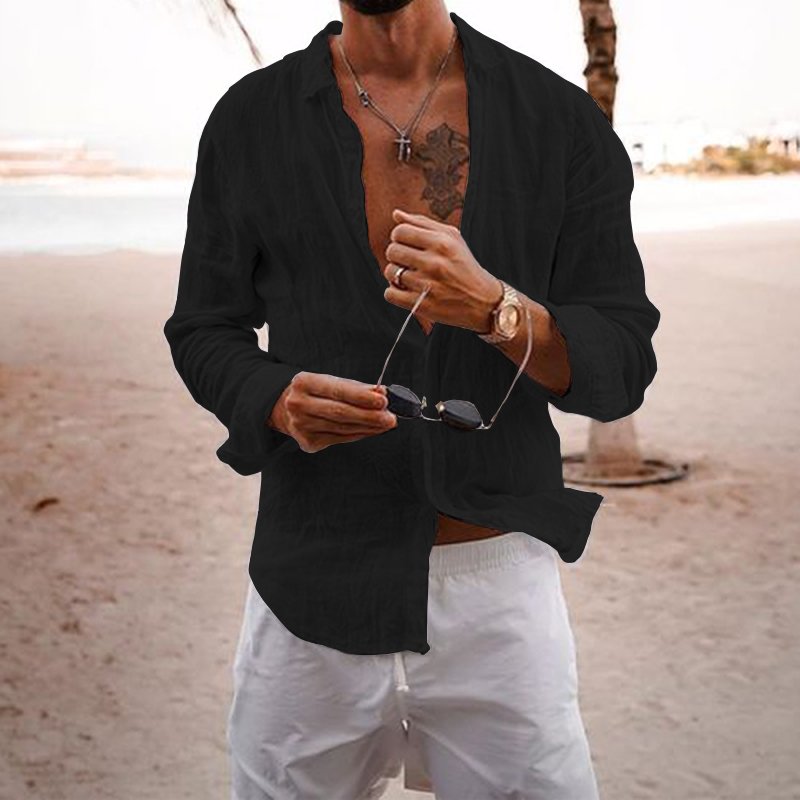 Vacation Regular Fitted Linen Shirt