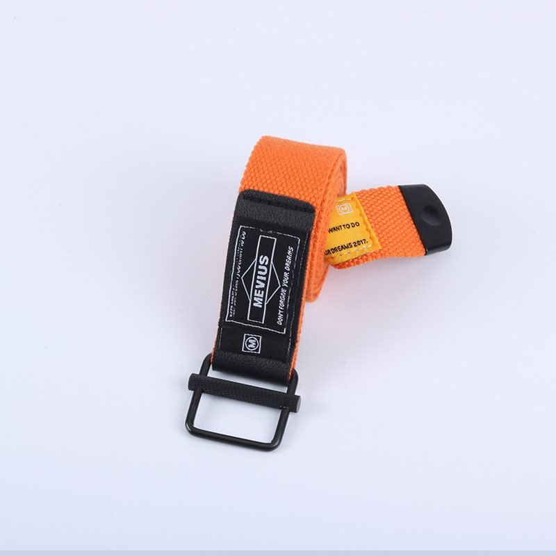 Belt Canvas Belt Male Trendy Young People All-match Automatic Buckle Overalls Cloth Belt Ins Net Red Pants Belt Female Summer