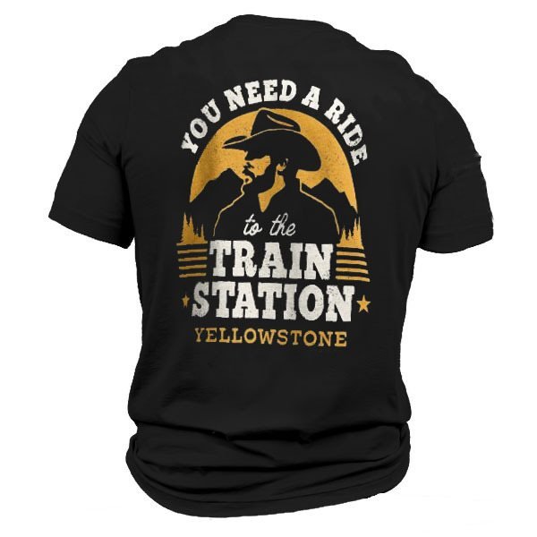 Yellowstone You Need A Ride To The Train Station Essential Men T-Shirt