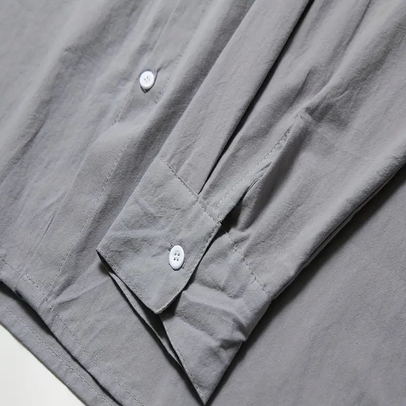 Summer Lapel Solid Color Short Sleeve Men's Linen Blouse