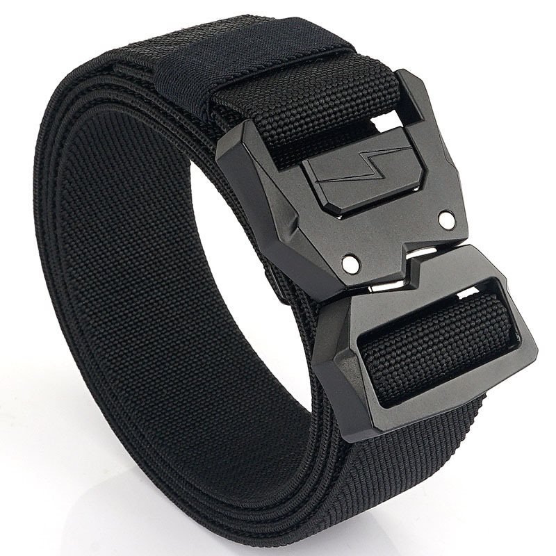 Lightning Tactical Buckle Men's Elastic Belt