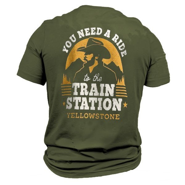 Yellowstone You Need A Ride To The Train Station Essential Men T-Shirt