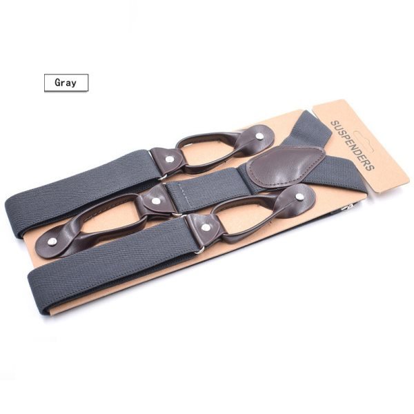 British Style Button Suspenders