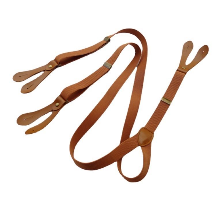 British Elastic Button Mens Strap