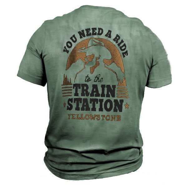 Yellowstone You Need A Ride To The Train Station Essential Men T-Shirt