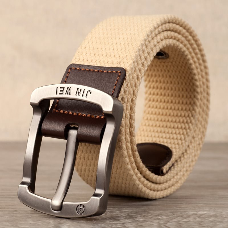 Men's Outdoor Casual Pin Buckle Canvas Belt