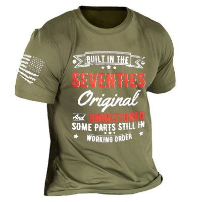 Men's Built In The 70s Original And Unrestored Print T-shirt