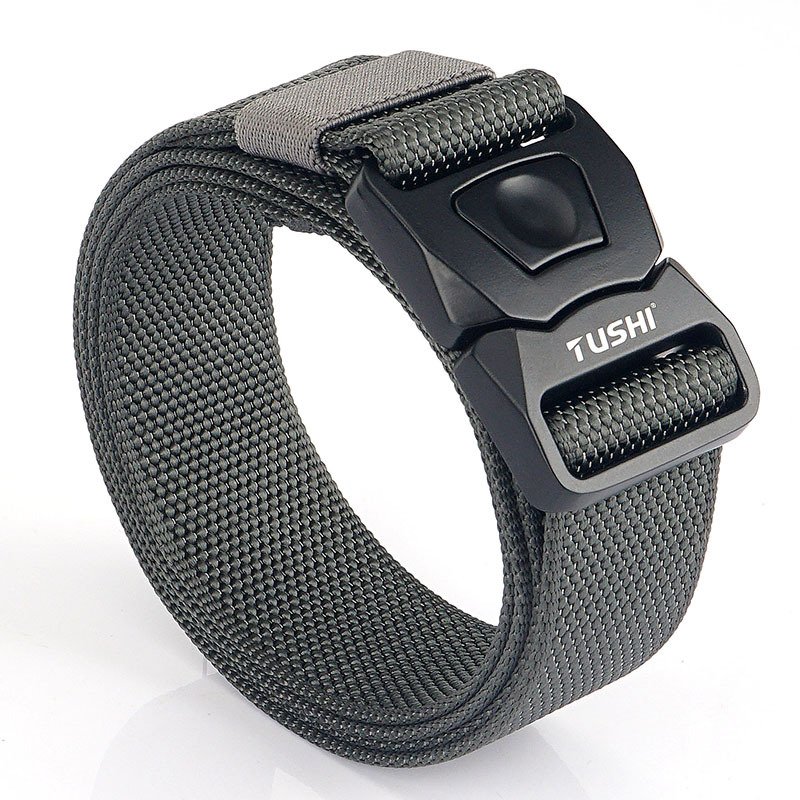 Men's Outdoor Tactical Quick Buckle Belt CS Field Training Nylon Outer Belt