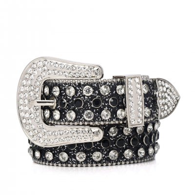 The Supermade Studded Rhinestone Hip Hop Belt