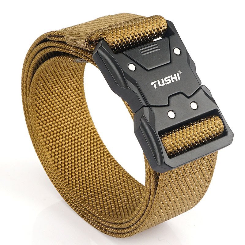 Men's Outdoor Training Nylon Tactical Quick Release Buckle Tooling Belt