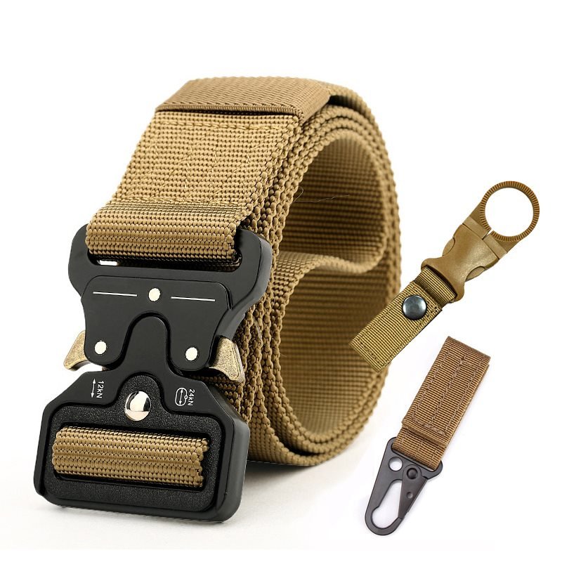 Men's Nylon Metal Buckle Outdoor Tactical Training Belt