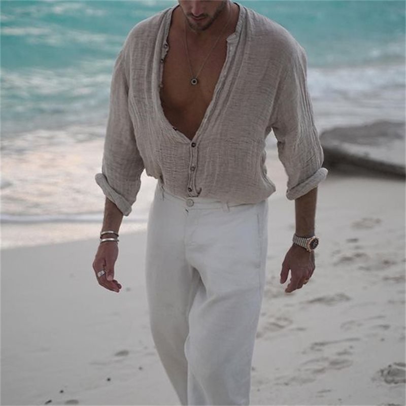 Men's Resort Linen Shirt