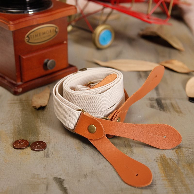 British Elastic Button Mens Strap