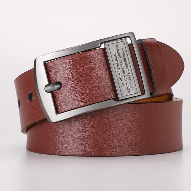 Men's Casual Retro Pin Buckle PU Leather Belt