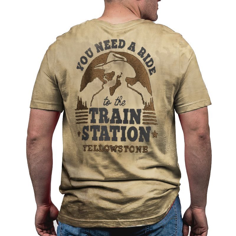 Yellowstone You Need A Ride To The Train Station Essential Men T-Shirt